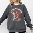 Just One More Chapter Skeleton Reading Cozy Books Comfort Colors Sweatshirt Pepper Just One More Chapter Skeleton Reading Cozy Books Comfort Colors Sweatshirt Pepper