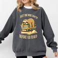 Just One More Chapter Sloth Sleeping On Books Reading Comfort Colors Sweatshirt Pepper Just One More Chapter Sloth Sleeping On Books Reading Comfort Colors Sweatshirt Pepper