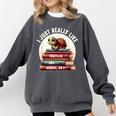 I Just Really Like Turtles And Books OK Turtle Reading Comfort Colors Sweatshirt Pepper
