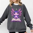Kawaii Axolotl Cute Axolotls Reading Book Comfort Colors Sweatshirt Pepper Kawaii Axolotl Cute Axolotls Reading Book Comfort Colors Sweatshirt Pepper