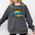 Kindness Is My Superpower Retro Comic Book T-Shirt Comfort Colors Sweatshirt Pepper