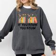 If You Know You Know 6 7 Reading Books Merry Christmas Comfort Colors Sweatshirt Pepper If You Know You Know 6 7 Reading Books Merry Christmas Comfort Colors Sweatshirt Pepper