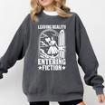 Leaving Reality Entering Fiction Bookish Book Reading Comfort Colors Sweatshirt Pepper Leaving Reality Entering Fiction Bookish Book Reading Comfort Colors Sweatshirt Pepper