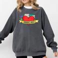 Librarian Library Assistant Libraries Rock Book Lover Comfort Colors Sweatshirt Pepper