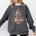 Library Books Christmas Tree Teacher Xmas Snowflake Comfort Colors Sweatshirt Pepper Library Books Christmas Tree Teacher Xmas Snowflake Comfort Colors Sweatshirt Pepper