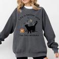 Life Is Better With Tea Cats And Books Cat Sayings Comfort Colors Sweatshirt Pepper Life Is Better With Tea Cats And Books Cat Sayings Comfort Colors Sweatshirt Pepper