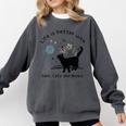 Life Is Better With Yarn Cats And Books Comfort Colors Sweatshirt Pepper Life Is Better With Yarn Cats And Books Comfort Colors Sweatshirt Pepper