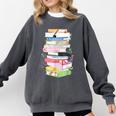 Life Of A Reader Book Lovers Book Nerds Bookworm Comfort Colors Sweatshirt Pepper