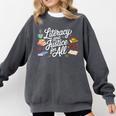 Literacy And Justice For All Protect Libraries Banned Books Comfort Colors Sweatshirt Pepper Literacy And Justice For All Protect Libraries Banned Books Comfort Colors Sweatshirt Pepper