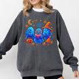 Little Ghost Coffee Tee Spooky Season Ghost Reading Book Comfort Colors Sweatshirt Pepper