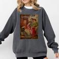 Louisa May Alcott Coming Of Age Novel Little Women Book Cover Small Comfort Colors Sweatshirt Pepper Louisa May Alcott Coming Of Age Novel Little Women Book Cover Small Comfort Colors Sweatshirt Pepper