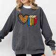 Love Reading Book Librarian Across America Men Women Kids Comfort Colors Sweatshirt Pepper