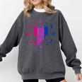 Magic Bi-Pride Book Of Cosmic Energy Comfort Colors Sweatshirt Pepper