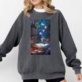 Magic Books Butterflies Fantasy Nature Tea Enchanting Comfort Colors Sweatshirt Pepper