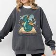 Magical Book Dragon Fantasy Reading Enthusiast Art Comfort Colors Sweatshirt Pepper Magical Book Dragon Fantasy Reading Enthusiast Art Comfort Colors Sweatshirt Pepper