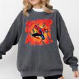 Marvel Spider-Man Peter Parker Comic Book Letter Logo Comfort Colors Sweatshirt Pepper