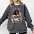 Melanin Book Month Honoring Past Inspiring Pride Comfort Colors Sweatshirt Pepper