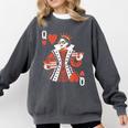 Modern Queen Of Hearts Book Lover Reading Novels Romantasy Comfort Colors Sweatshirt Pepper Modern Queen Of Hearts Book Lover Reading Novels Romantasy Comfort Colors Sweatshirt Pepper