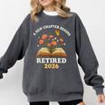 A New Chapter Begins Retired 2026 Floral Book Butterfly Tee Comfort Colors Sweatshirt Pepper A New Chapter Begins Retired 2026 Floral Book Butterfly Tee Comfort Colors Sweatshirt Pepper