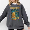Night Owl Cozy Reading Tea Coffee Lover Bookworm Cute Comfort Colors Sweatshirt Pepper Night Owl Cozy Reading Tea Coffee Lover Bookworm Cute Comfort Colors Sweatshirt Pepper