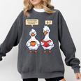 How Many Nights Reading Goose Book Lover Reader Comfort Colors Sweatshirt Pepper How Many Nights Reading Goose Book Lover Reader Comfort Colors Sweatshirt Pepper