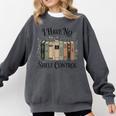 I Have No Shelf Control Book Lover Pun Reader Humor Comfort Colors Sweatshirt Pepper