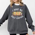 I Have No Shelf Control Book Lovers Teacher Women Graphic Comfort Colors Sweatshirt Pepper