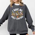 I Have No Shelf Control Witty Book Lover Artwork Comfort Colors Sweatshirt Pepper