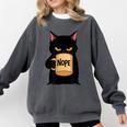 Nope Coffee Cat – Introvert Humor Monday Kitty Comfort Colors Sweatshirt Pepper Nope Coffee Cat – Introvert Humor Monday Kitty Comfort Colors Sweatshirt Pepper