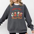 North Pole Readers Book Club Reading Book Christmas Comfort Colors Sweatshirt Pepper