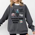 Nothing Beats Reading Rock Paper Scissors Reader Book Lover Comfort Colors Sweatshirt Pepper
