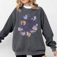Octopus Book Reader Comfort Colors Sweatshirt Pepper