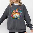 Open Book With Colorful Floral Reading Magic Comfort Colors Sweatshirt Pepper Open Book With Colorful Floral Reading Magic Comfort Colors Sweatshirt Pepper