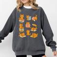 Orange Cats Reading Books Cat Lover Comfort Colors Sweatshirt Pepper Orange Cats Reading Books Cat Lover Comfort Colors Sweatshirt Pepper