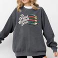 The Original Handheld Device Book Fair Book Lover Comfort Colors Sweatshirt Pepper