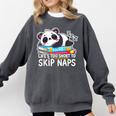 Panda Napping On Books Life’s Too Short To Skip Naps Comfort Colors Sweatshirt Pepper Panda Napping On Books Life’s Too Short To Skip Naps Comfort Colors Sweatshirt Pepper