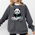 Panda Reading Chapter Books Comfort Colors Sweatshirt Pepper Panda Reading Chapter Books Comfort Colors Sweatshirt Pepper