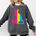 Pansexual Pride Celestial Cat Sitting Book LGBTQ Pan Colors Men Women Comfort Colors Sweatshirt Pepper Pansexual Pride Celestial Cat Sitting Book LGBTQ Pan Colors Men Women Comfort Colors Sweatshirt Pepper