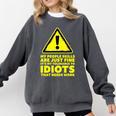 My People Skills Are Just Fine Sarcastic Introvert Premium Tri-Blend Comfort Colors Sweatshirt Pepper