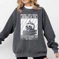 PROUDLY ANTI-SOCIAL MEMBER OF THE Introverted Book Club Comfort Colors Sweatshirt Pepper