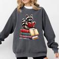 Raccoon Reading Books Matching Bookworm Readers Librarian Comfort Colors Sweatshirt Pepper Raccoon Reading Books Matching Bookworm Readers Librarian Comfort Colors Sweatshirt Pepper