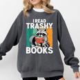 Raccoon Smutty Book Lover Spicy Romance Novels Women's Comfort Colors Sweatshirt Pepper