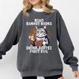 Read Banned Books Drink Coffee Fight Evil Cat Comfort Colors Sweatshirt Pepper Read Banned Books Drink Coffee Fight Evil Cat Comfort Colors Sweatshirt Pepper