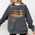 Read Blue Liberty Books July 4th Independence Comfort Colors Sweatshirt Pepper