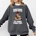 Read Books Drink Coffee Pet Dogs Fight Evil Bookworm Dog Comfort Colors Sweatshirt Pepper