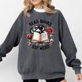 Read Books Be Kind Stay Weird Dragon Book Lover Comfort Colors Sweatshirt Pepper