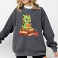 Read Books Be Kind Stay Weird Reading Bookworm Reader Comfort Colors Sweatshirt Pepper