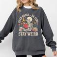 Read Books Be Kind Stay Weird Skeleton Reading Book Comfort Colors Sweatshirt Pepper Read Books Be Kind Stay Weird Skeleton Reading Book Comfort Colors Sweatshirt Pepper