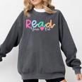 Read Your Heart Out Reading Librarian Book Across America Comfort Colors Sweatshirt Pepper