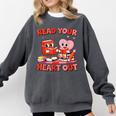 Read Your Heart Out Valentine Reading Book Girl Kid Teacher Comfort Colors Sweatshirt Pepper Read Your Heart Out Valentine Reading Book Girl Kid Teacher Comfort Colors Sweatshirt Pepper